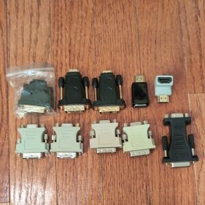 PC & Mac DVI VGA HDMI Serial Connectors Adapters
